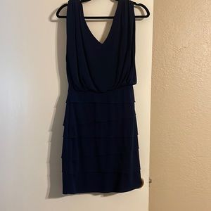 Cache navy sleeveless dress. Excellent condition.